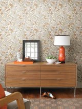 A-Street Prints Ewald Grey Garden Vines Wallpaper