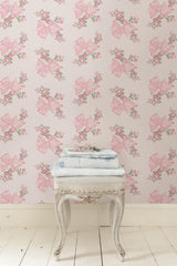A-Street Prints Loveshackfancy Rosa Beaux Pink Mint Wallpaper