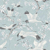 Brewster Home Fashions Airone Blue Crane Wallpaper
