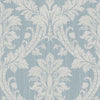 Brewster Home Fashions Clelia Blue Damask Wallpaper