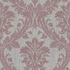 Brewster Home Fashions Clelia Maroon Damask Wallpaper