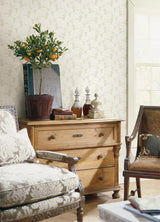 A-Street Prints Robert Off-White Clover Wallpaper