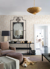 A-Street Prints Revival Botanical Copper Wallpaper