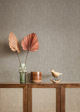 A-Street Prints Wright Pewter Textured Triangle Wallpaper