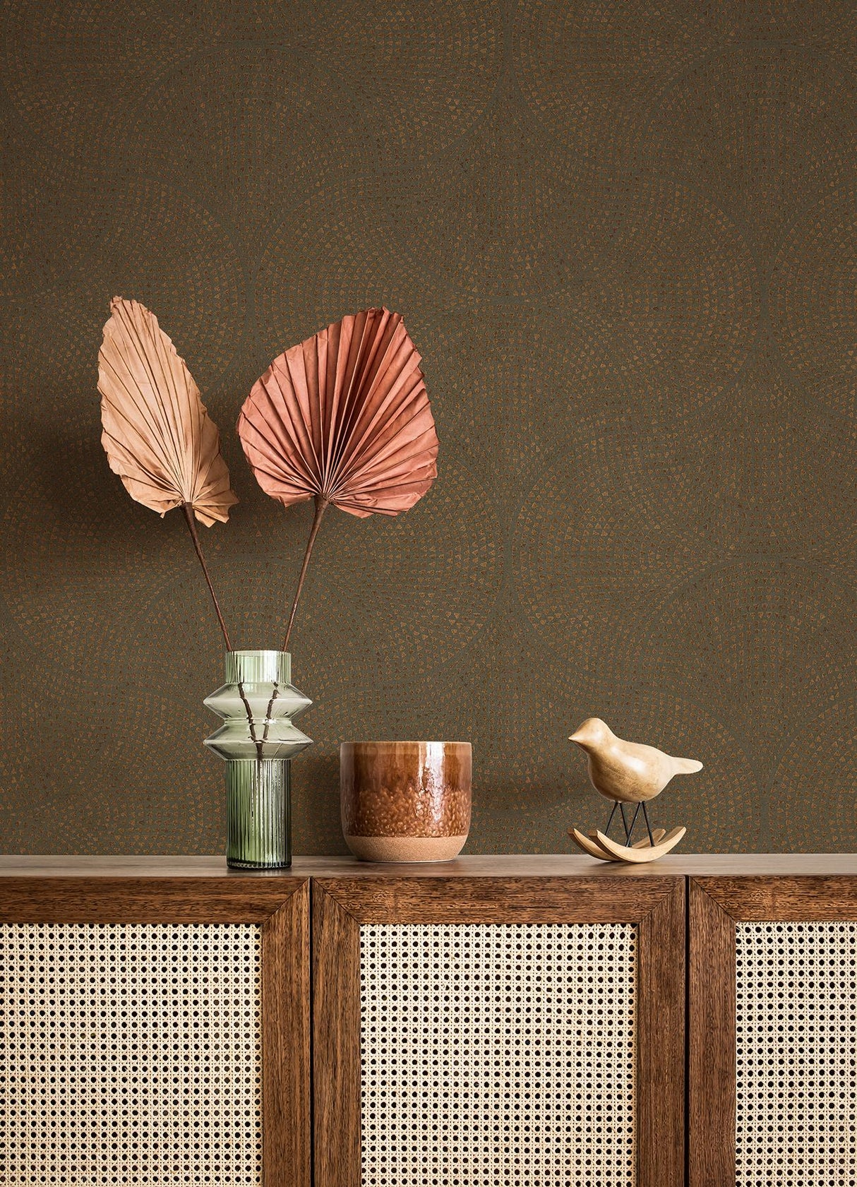 Brewster Home Fashions Advantage Cuba Geometrics Copper Wallpaper