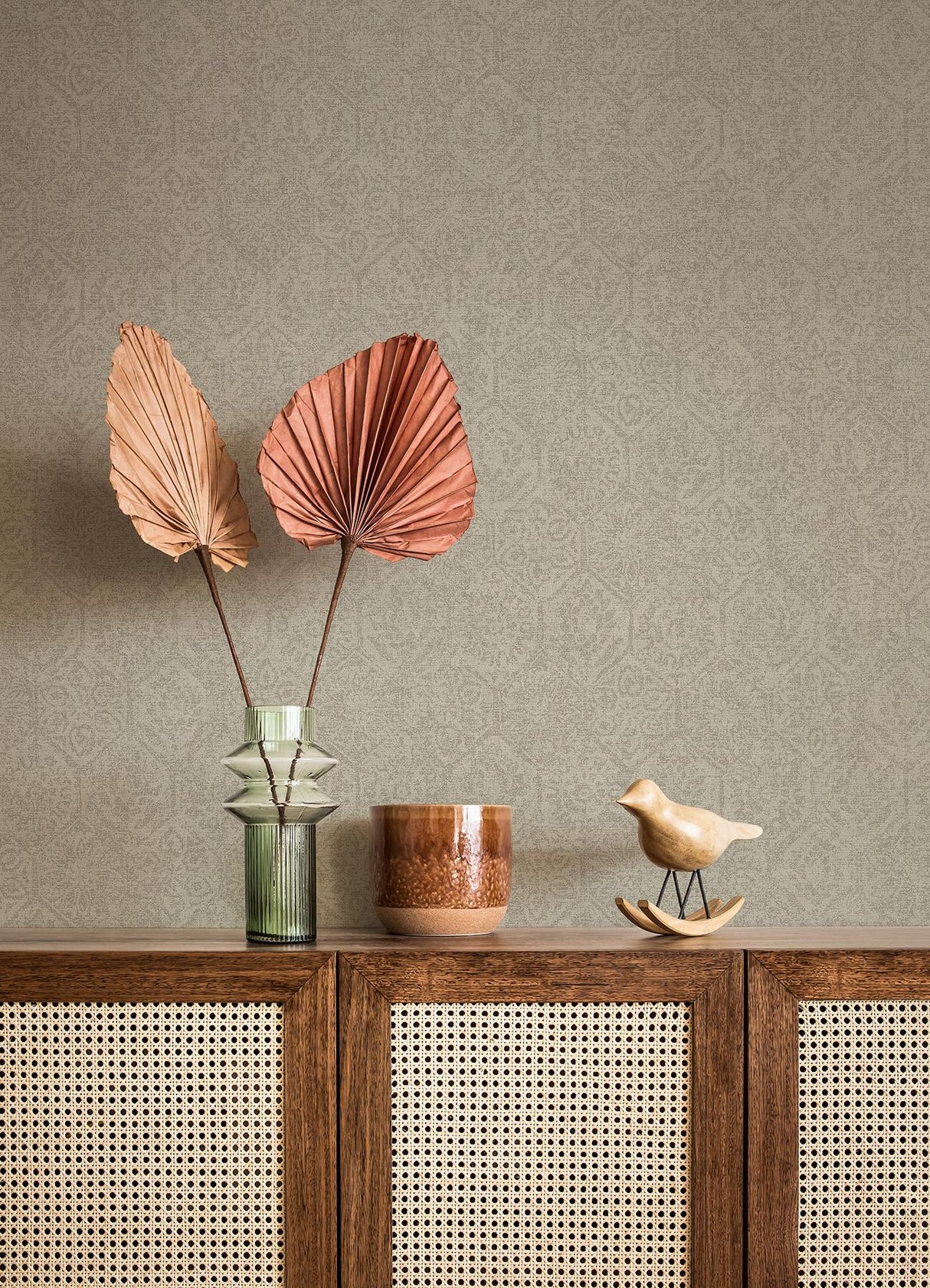 Brewster Home Fashions Advantage Cuba Geometrics Grey Wallpaper