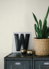 Brewster Home Fashions Advantage Beyond Textures Fabric Textures Cream Wallpaper