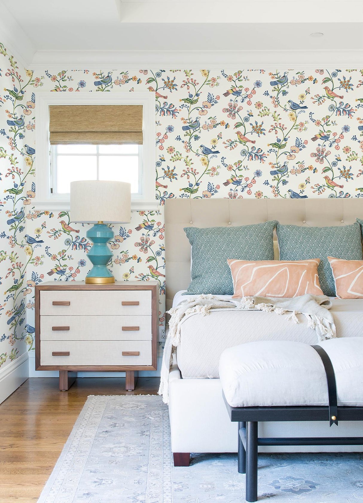 Brewster Home Fashions Chesapeake Flora & Fauna Birds Multicolor Wallpaper