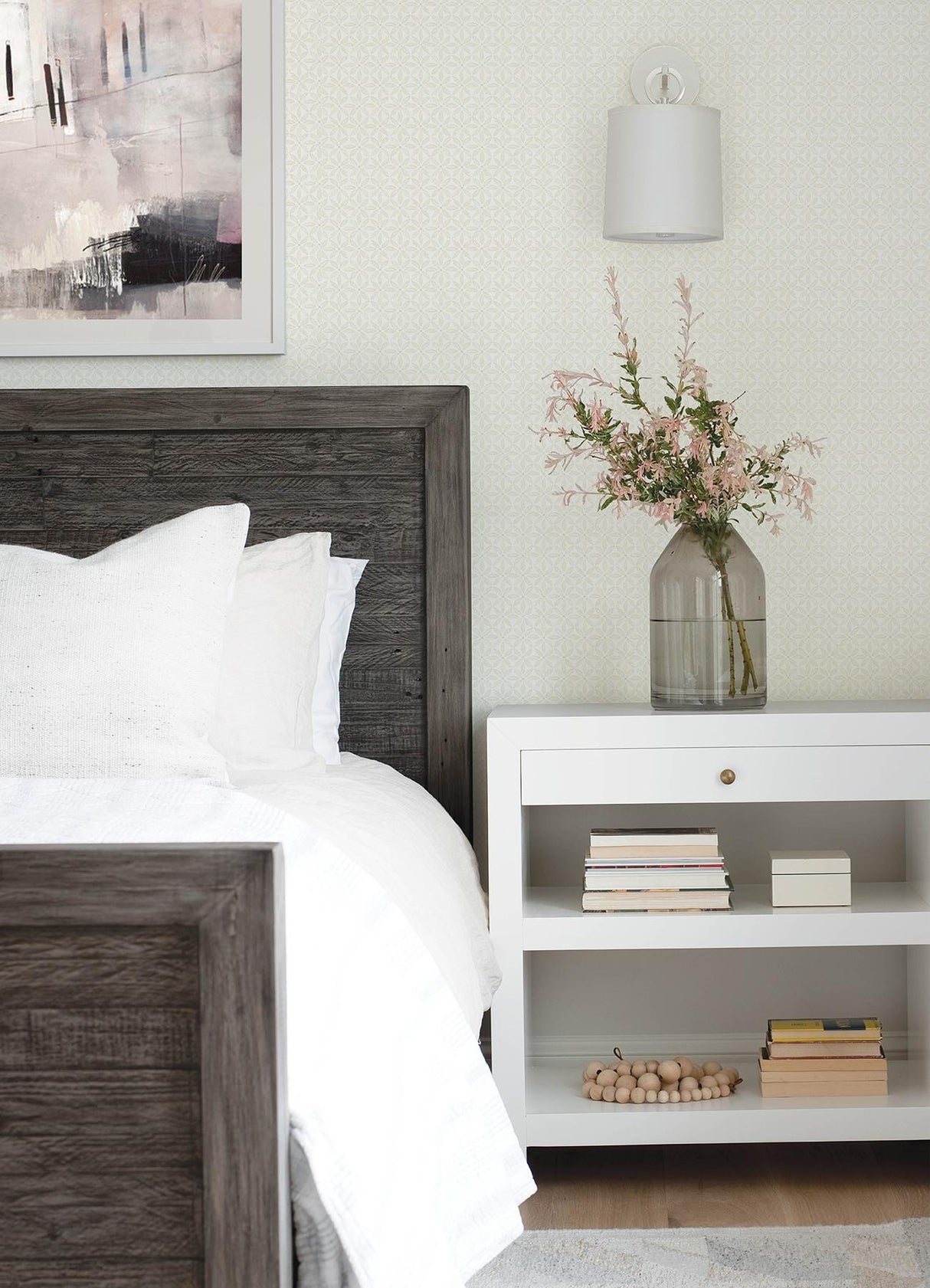 Brewster Home Fashions Chesapeake Flora & Fauna Geometrics Beige Wallpaper