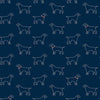 Brewster Home Fashions Yoop Dark Blue Dog Wallpaper