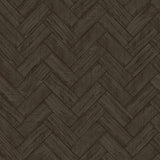 Brewster Home Fashions Chesapeake Flora & Fauna Tiles Charcoal Wallpaper