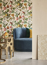 Brewster Home Fashions Eijffinger Museum Birds Cream Wallpaper