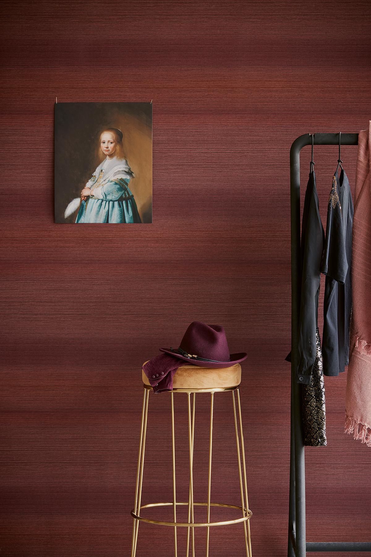 Brewster Home Fashions Eijffinger Museum Ombre Maroon Wallpaper