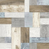 A-Street Prints Knock On Wood Multicolor Distressed Wallpaper