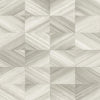 A-Street Prints Stratum Taupe Geometric Wood Wallpaper