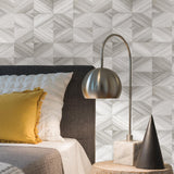 A-Street Prints Trilogy Geometrics Grey Wallpaper
