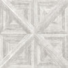 A-Street Prints Carriage House White Geometric Wood Wallpaper