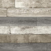 A-Street Prints Porter Brown Weathered Plank Wallpaper