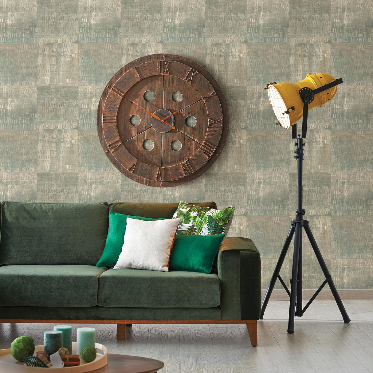 A-Street Prints Trilogy Geometrics Sage Wallpaper