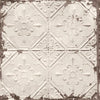 A-Street Prints Donahue Off-White Tin Ceiling Wallpaper