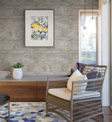 A-Street Prints Trilogy Stone Light Grey Wallpaper