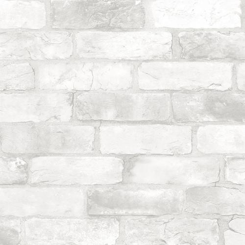 A-Street Prints Rustin White Reclaimed Bricks Wallpaper