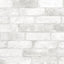 A-Street Prints Rustin White Reclaimed Bricks Wallpaper