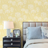Brewster Home Fashions Advantage Nature 2811-24574 Yellow Wallpaper