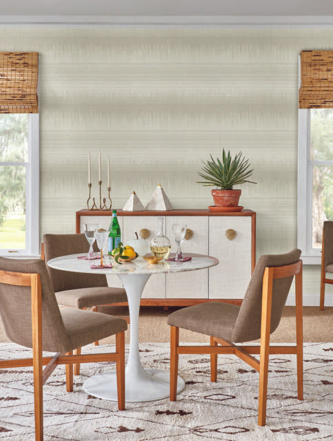 Antonina Vella Desert Textile White Wallpaper