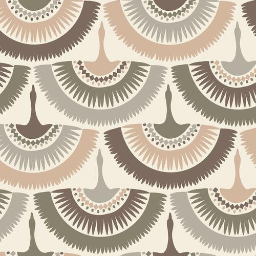 Antonina Vella Feather & Fringe Pink Wallpaper