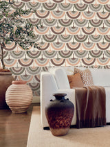 Antonina Vella Feather & Fringe Pink Wallpaper