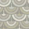 York Designer Series Feather And Fringe Gray Wallpaper