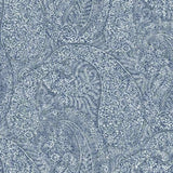 Antonina Vella Kashmir Dreams Paisley Blue Wallpaper