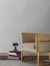 Antonina Vella Modern Chandelier Light Blue Wallpaper