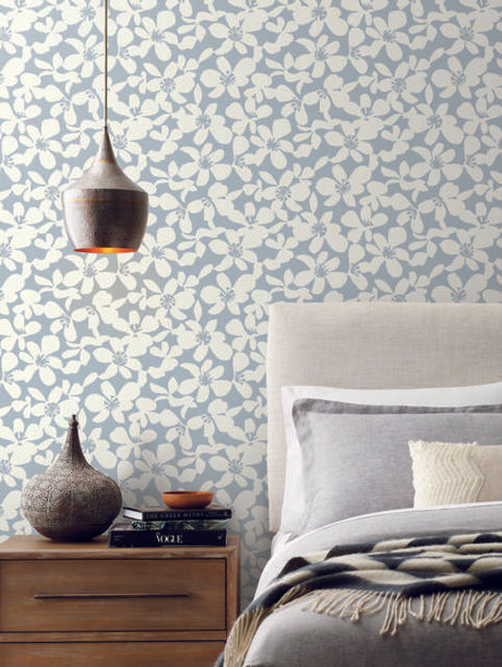 Antonina Vella Free Spirit Blue Wallpaper