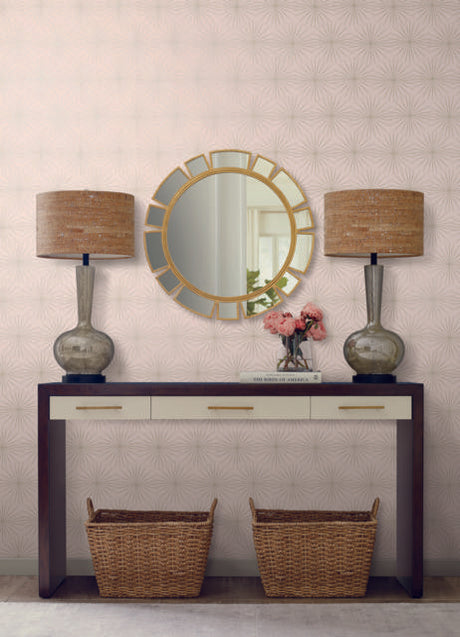 Antonina Vella Starlight Pink/Glint Wallpaper