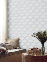 Antonina Vella Palisades Paperweave White/Gray Wallpaper