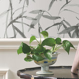 York Bamboo Ink Cream & Grey Wallpaper