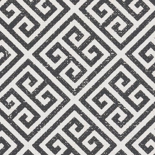 York Grecian Geometric Black Wallpaper