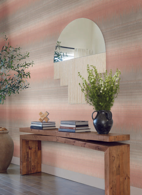 Antonina Vella Desert Textile Pink Wallpaper