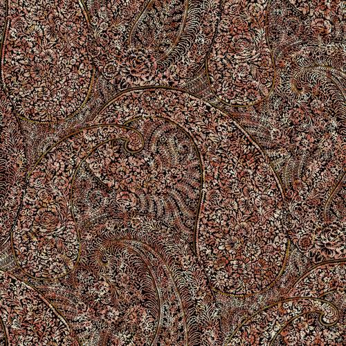Antonina Vella Kashmir Dreams Paisley Red Wallpaper