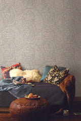 Antonina Vella Kashmir Dreams Paisley Pink Wallpaper