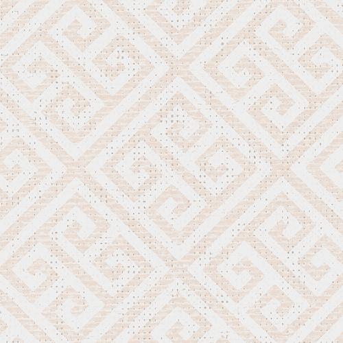 York Grecian Geometric Pearl & White Wallpaper