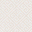 York Grecian Geometric Pearl & White Wallpaper