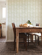 A-Street Prints Annelie Leaves Natural Wallpaper