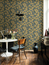 A-Street Prints Annelie Fruit Blue Yellow Wallpaper