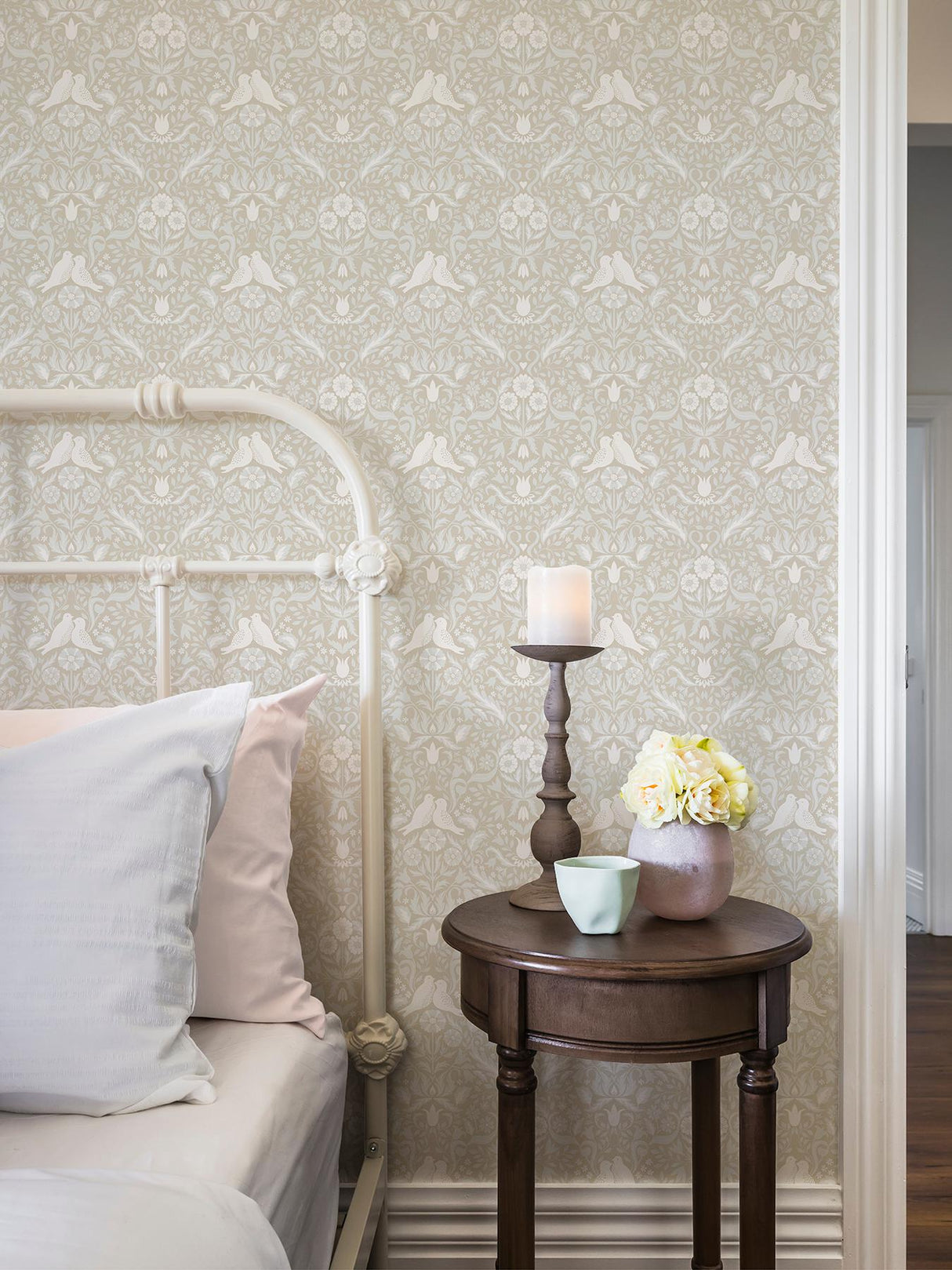A-Street Prints Niki Beige Country Kitsch Wallpaper