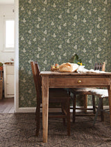 A-Street Prints Pirum Green Pear Wallpaper