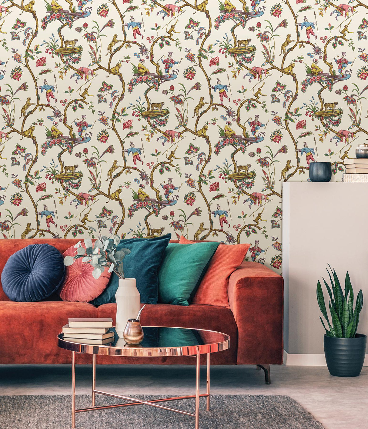 Brewster Home Fashions Scalamandre Scalamandre Nuwallpaper Chinoiserie White Wallpaper