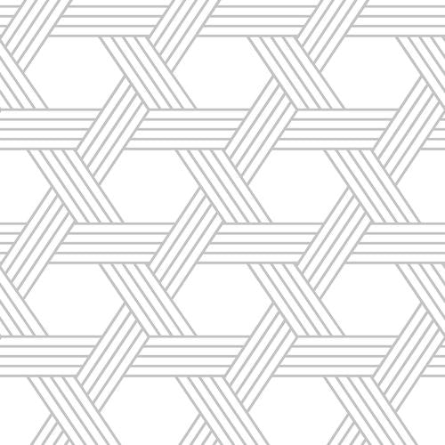 Brewster Home Fashions Scott Living Scott Living Nuwallpaper Geometrics Silver Wallpaper